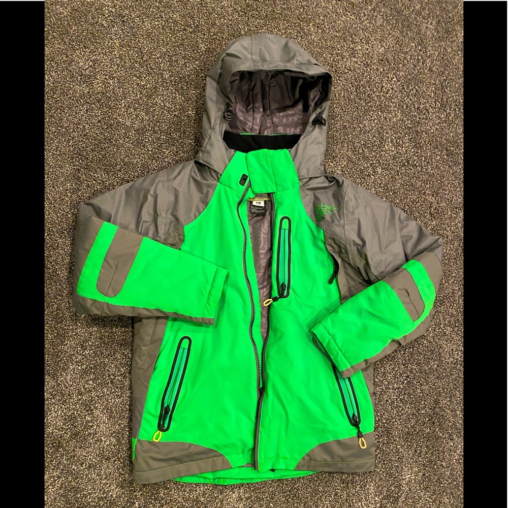 Obermeyer Ski Jacket Green/Grey top quality